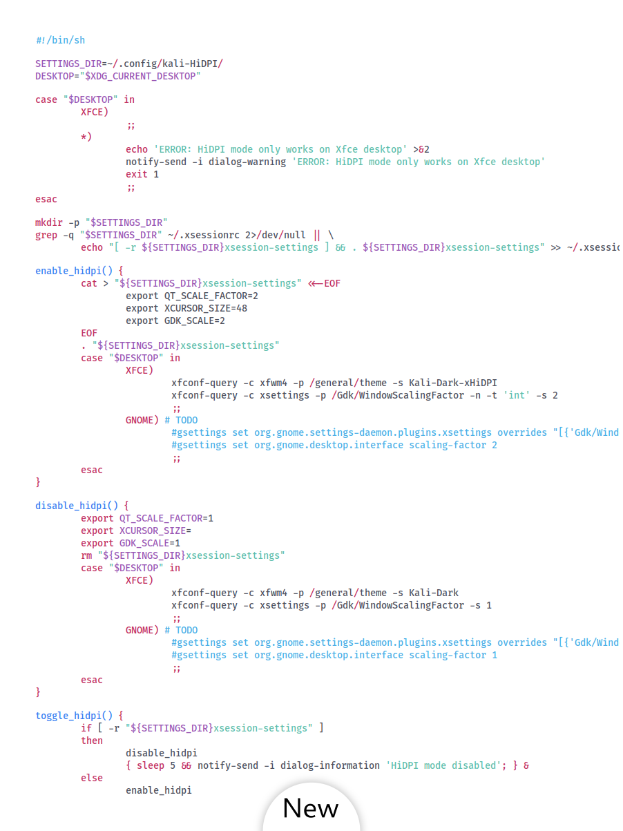 New kali text-editor light color-scheme