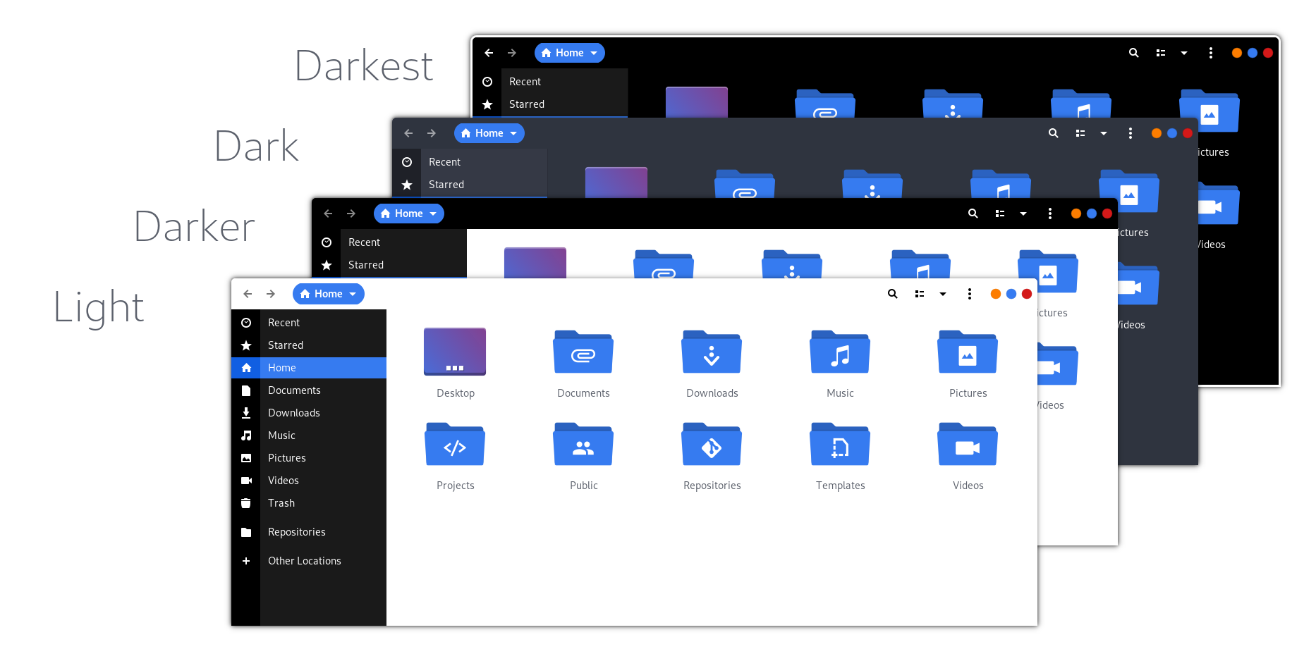 Flat Remix GTK blue theme